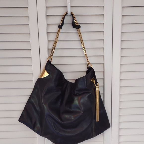 GUCCI 1970 Medium Black Leather Women's Bag - Picture 1 of 3